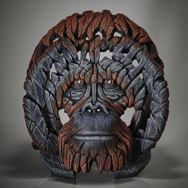 Edge Sculpture Orangutan Bust