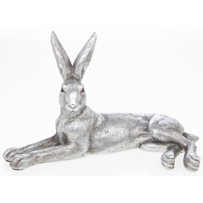 Reflections - Large Silver Hare Lazing