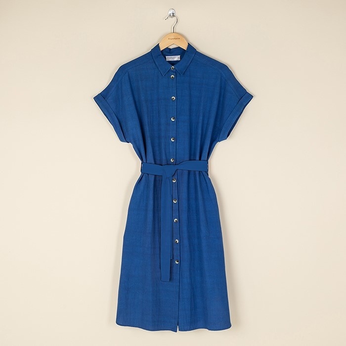 Mia Shirt Dress - Atlantic Blue Thumb